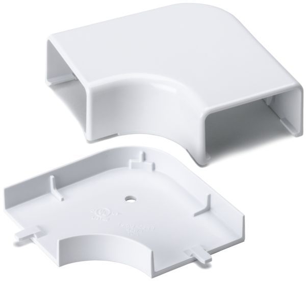 Elbow Cover, 1-3/4 in., PVC, White, 3.358 in. L, 3.358 in. W