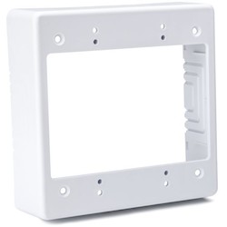 Hellermanntyton Tsrw Jbd Dual Gang Junction Box 1 1 2 Deep Pvc White 1 Bag