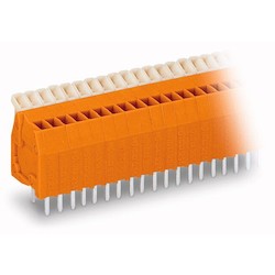 PCB Terminal Block; Push-button; 0.5 mm2; Pin Spacing 2.54 mm; 2-pole; CAGE CLAMP