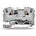 2-conductor Through Terminal Block; 6 mm2; Suitable For Ex E II Applications; Side And Center Marking; For Din-rail 35 X 15 And 35 X 7.5; Push-in CAGE CLAMP