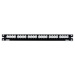 Mini-Com All Metal Patch Panel 24 port 1 RU BL