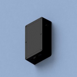 10 In. Protective Plastic Box For Wall-mounted Wifi Access Points, Black