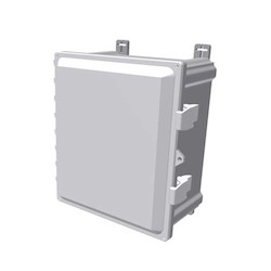 16 In. NEMA-4 Plastic Wifi Access Point Enclosure With Hinged Opaque Door