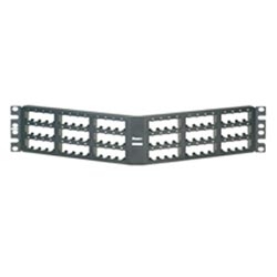 Mini-Com Ang Flush Patch Panel 72 Port 3 RU BL