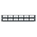 Mini-Com Patch Panel w/labels 48 Port 2 RU BL
