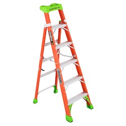 Louisville Fiberglass Orange Heavy Duty Step Ladder