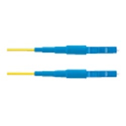 Patch Cord, LC Connector to LC Connector, 1-Fiber Simplex Single-mode OS1/OS2 9/125µm, 1.6mm Jacketed, Riser Rated, Yellow Jacket, 1 MT