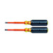 Insulated Screwdriver Set, Slotted and Phillips, 2-Piece