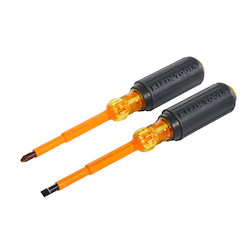 Insulated Screwdriver Set, Slotted and Phillips, 2-Piece