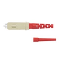 SC Opti-Crimp 62.5/125µm Multimode Simplex Fiber Optic Connector for 3.0mm jacketed cable or 900µm buffered fiber installation, Red .