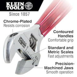 Adjustable Wrench Extra Capacity, 10-Inch