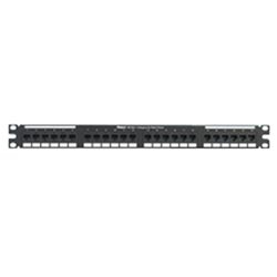 NK Punchdown Patch Panel, Category 5e, Flat, 24 Port, 1 RU