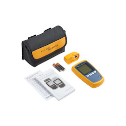 MicroScanner PoE Verifier with MS-POE Wiremap adapter, multi-language getting started guide, batteries and Fluke Networks carry pouch