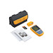 MicroScanner PoE Verifier with MS-POE Wiremap adapter, multi-language getting started guide, batteries and Fluke Networks carry pouch