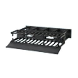 NetManager Horizontal Cable Manager 2 RU Black
