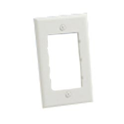 Faceplate Frame, Single Gang, Classic, Off White