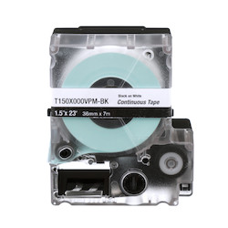 Panduit T050X000YKM-BK Continuous Tape Black/Clear 0.5"