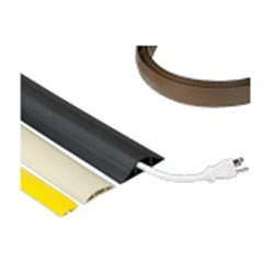 Floor Guard, Flexible Vinyl Material, Use Over Carpet, Tile, and Concrete, Brown, 5 FT. Strips
