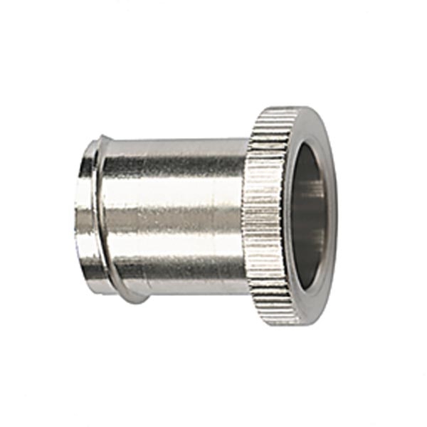 End Cap Insert, Nickel-Plated Brass, PVC, Metal, 20mm H