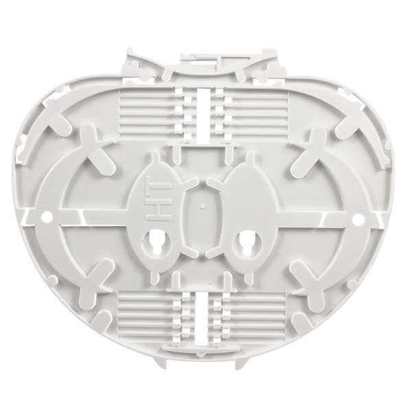 IR Single Circuit Splice Tray, White, ABS, 12 Fiber, 2 -Port