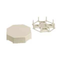 Office Furniture Raceway Four Cubicle Drop Fitting, PAN-WAY, Office Beige