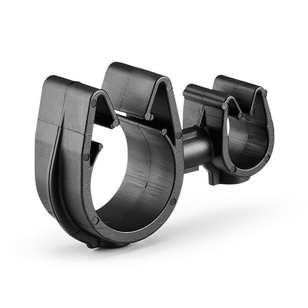 Cable Clip, Polyamide 6.6, Black, 41.7mm L x 25.7mm H