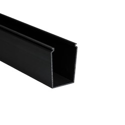 Solid Wall Wiring Duct, 2&quot; x 3&quot;, Non-Adhesive, PVC, Black, 120ft/Carton