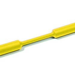 Heat Shrink Tubing, Mini Reel, 2:1 Shrink Ratio, 1/2", 12.7/6.4 Dia, PO, Yellow, 50 ft/reel
