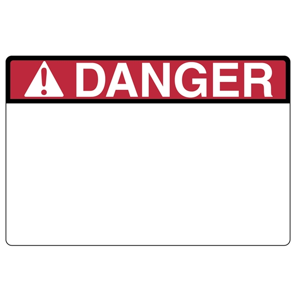 Header Label, 4 in. L, 6 in. W, 64µm T Label, Polyester, 1