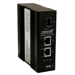 Unmanaged Hardened PoE+ Injector/Converter, (1) 100/1000Base-X SFP Port+ (2) 10/100/1000Base-T PoE+ Ports