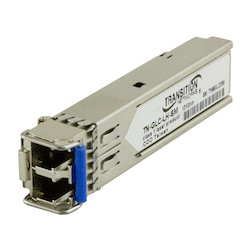 Duplex Gigabit Ethernet SFP, 1000Base-LX 1310nm single-mode (LC) with DMI [10 km/6.2 mi.] -40C to +85C
