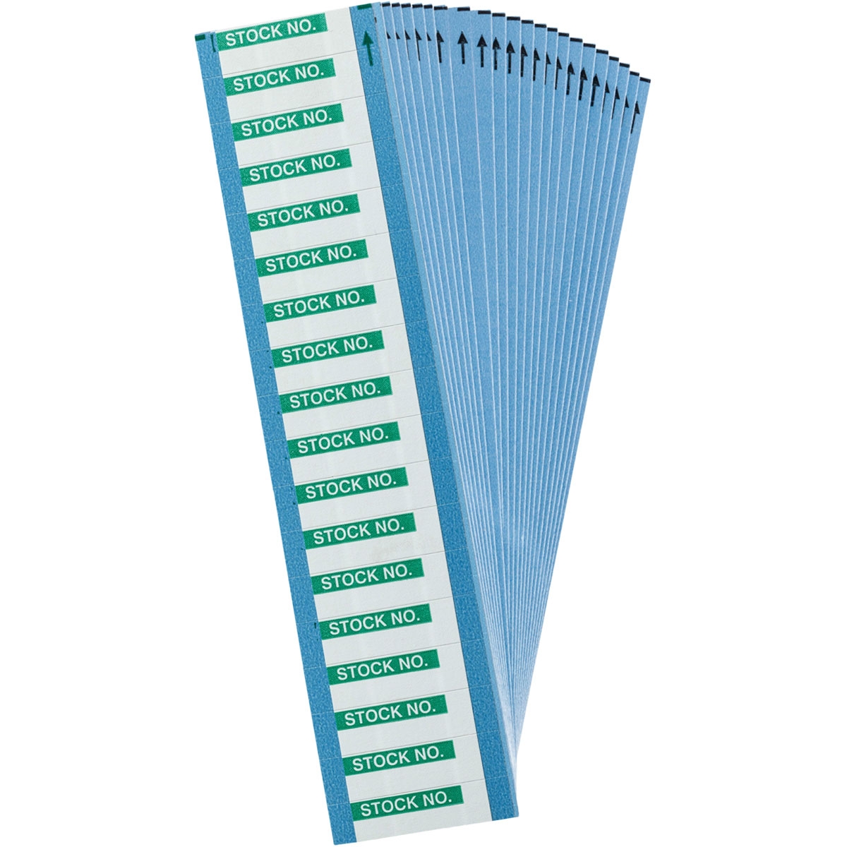 Inventory Control Labels 0.5 in H x 1.5 in W Cloth Green on White 25 ...