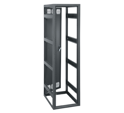 Gangable Standalone Rack,Black,82.8 in. Ht,Steel,32 in. Wd Mount,45U ...