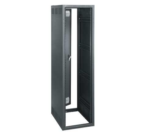 Gangable Standalone Rack,Black,82.88 in. Ht,Steel,19 in. Wd Mount,45U ...