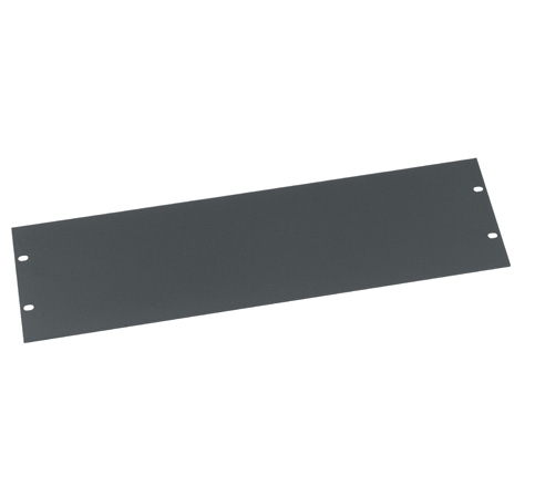 Flat Blanking Rack Panel,Black,14 ga. Steel,2 Point Mount,19 in. Wd ...