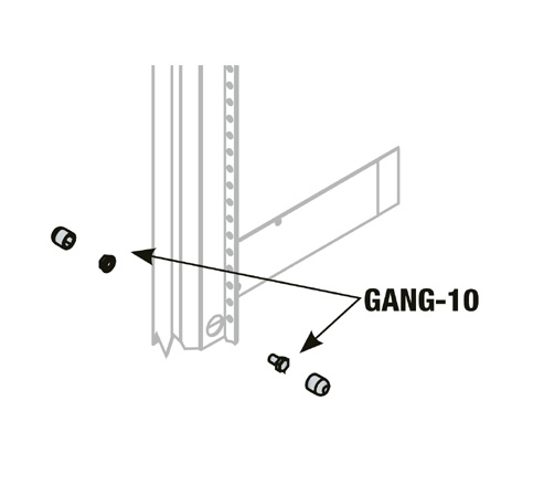 Ganging Kit,For For 10U Racks,Bolts Only