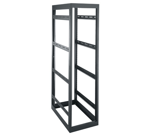Gangable Equipment Rack,Black,83.13 in. Ht,Steel,19 in. Wd Mount,Pre ...