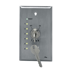 Remote Wall Plate Keyswitch w/LED Status Indicators