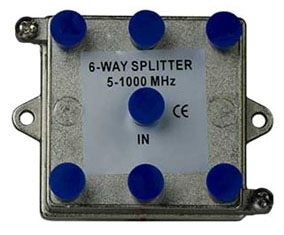 Splitter, 1 Input, 6 Output