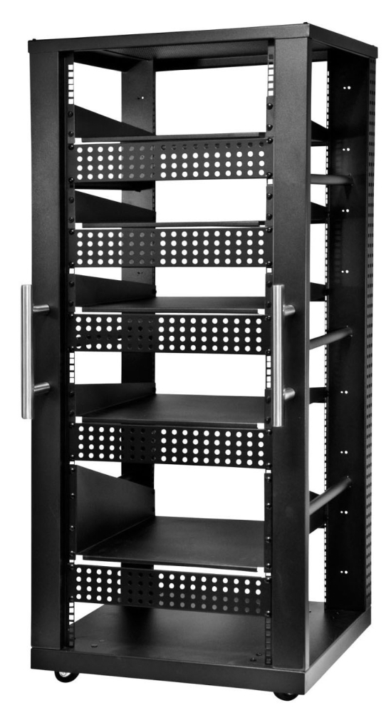 AV Component Rack System, Non-Security Hardware, 30U, 1000 Lb Load ...