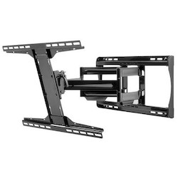 Articulating Wall Mount, Non-Security Hardware, 150 Lb Load, 24.38&quot; Width x 3 to 21.32&quot; Depth x 16.75&quot; Height, High Gloss, Black, For 39 to 90&quot; Display