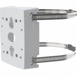 Pole Mount for indoor and outdoor installations, for poles with diameter between 100-410mm. Includes 1 pair of AXIS SS Straps 1450mm with TX30 screw interface for ease-of-installation. T91B47 is compatible with a wide range of Axis cameras.