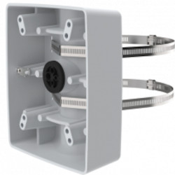 T91B57, Aluminum Pole Mount for indoor and outdoor installations, for poles with diameter between 100-410 mm (4&quot;-16&quot;), White