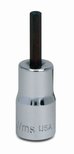 Hex Bit Socket, Round Head, 1/4 in. Drive, Metal, 1-1/2 in. OAL, High ...