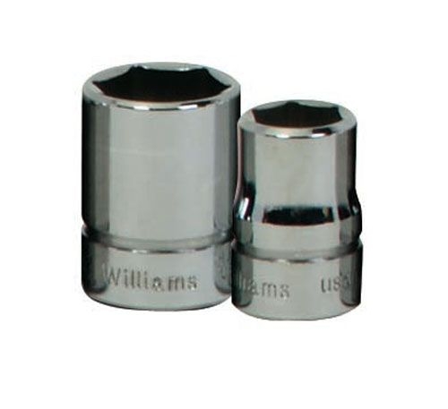 Socket, Round Head, 3/8 in. Drive, 1-3/32 in. OAL, High Polished Chrome ...