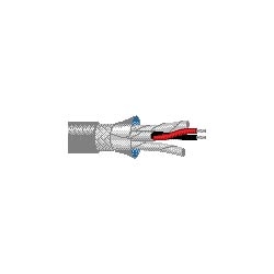 Multi-Conductor - Low Capacitance Computer Cable for EIA RS-232/422 & Digital 3 FS PR 24 AWG FHDPE SH PVC Chrome