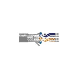 Multi-Conductor - Low Capacitance Computer Cable for EIA RS-232/422 2-Pair 24 AWG FHDPE SH PVC Chrome