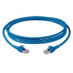 10TEN PATCHCORD S/FTP FLEX    26AWG BLUE RJ45/RJ45 CAT6     10GBS 1 MT