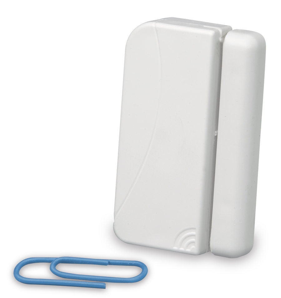 Door/Window Sensor, Connectivity: Wireless, Wall-Mount, 3 VDC, 20 mA ...