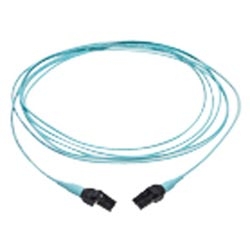 RFP LC Uniboot to RFP LC Uniboot Patch Cord, 2 F, Interconnect Tight-Buffered Cable, LSZH50 um ClearCurve Multimode (OM4), Low-Loss, 5 m